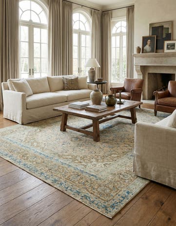 9' 4 x 12' 9 Hand Knotted Ultra Vintage Persian Wool Rug