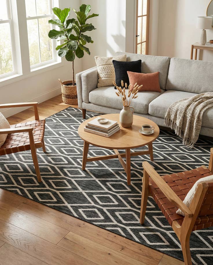 Detail image of 6' x 9' Easy-Clean Jill Zarin Turks and Caicos Indoor / Outdoor Rug