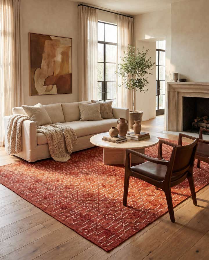 240cm x 310cm Handgewebt Kilim Modern Teppich