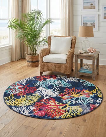 4' x 4' Ariel Round Rug