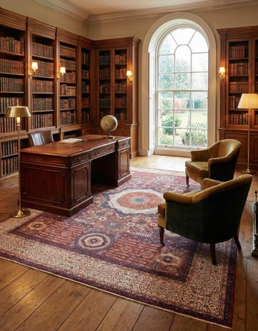 9' 8 x 13' 11 Hand Knotted Mamluk Rug