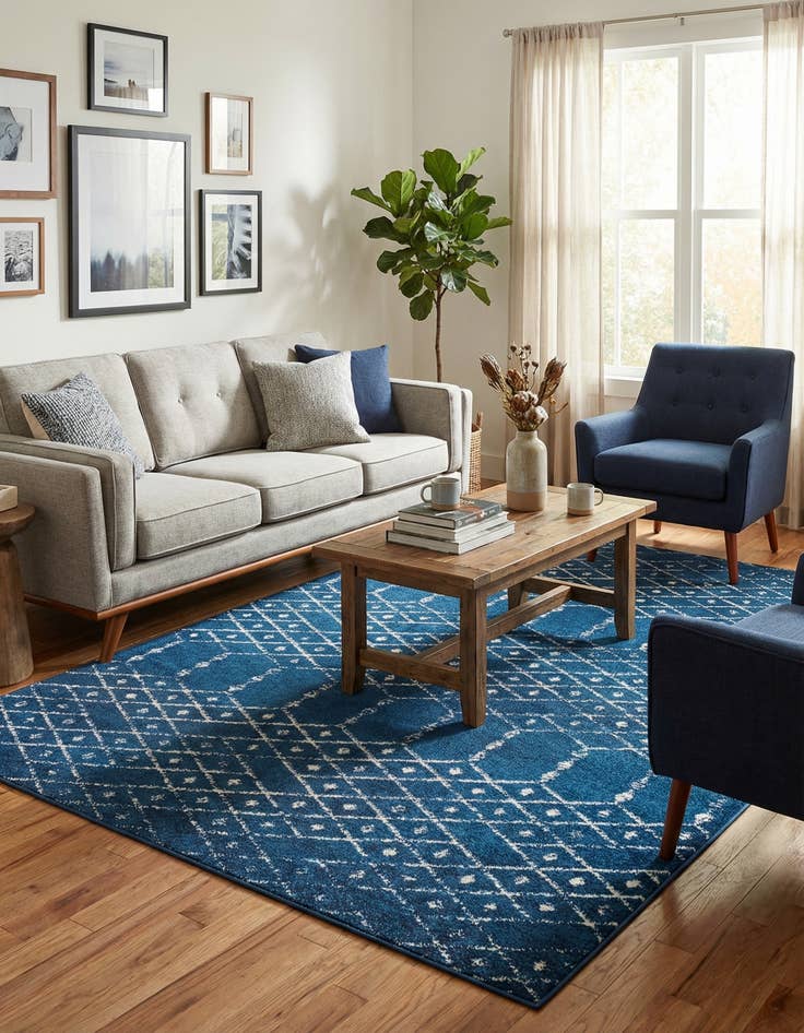 Detail image of 6' x 9' Paxon Trellis Rug