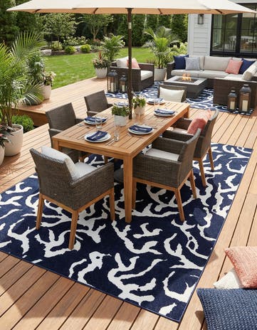 10' x 14' Easy-Clean Sabrina Soto Indoor / Outdoor Rug