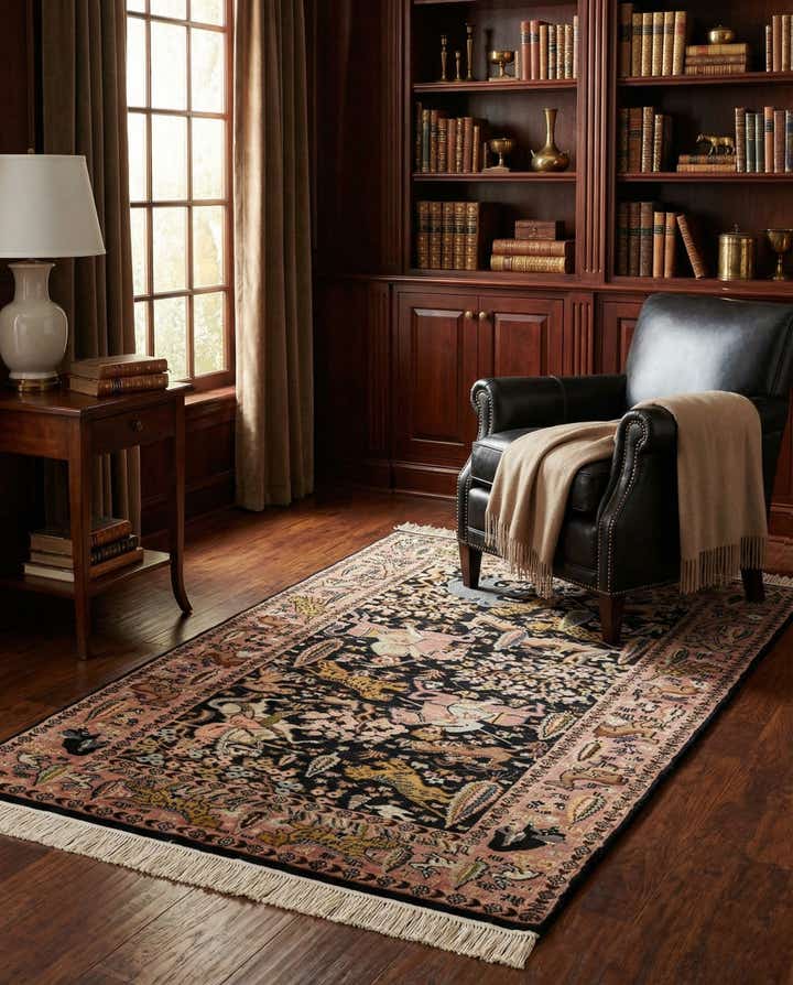 3' 3 x 5' 4 Hand Knotted Bokhara Oriental Rug