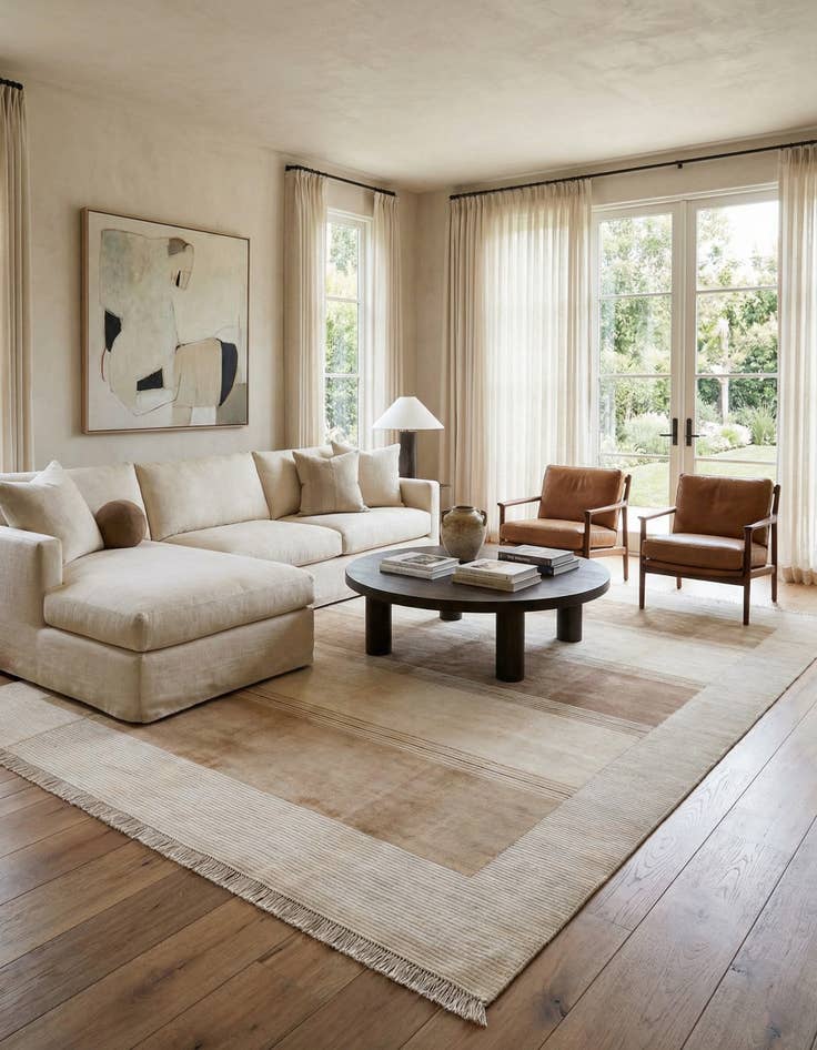 Detail image of 7' 9 x 9' 10  Hand Knotted Darya Wool Rug