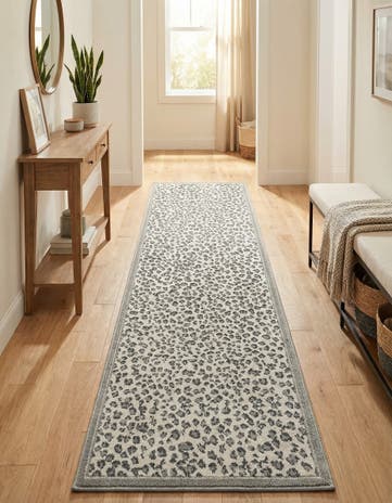 Gray Savannah Runner Rug