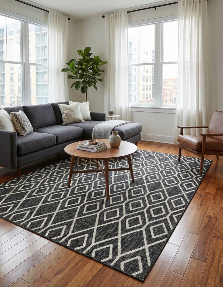 Detail image of  6' x 9'  Washable Jill Zarin Turks and Caicos Indoor / Outdoor Rug