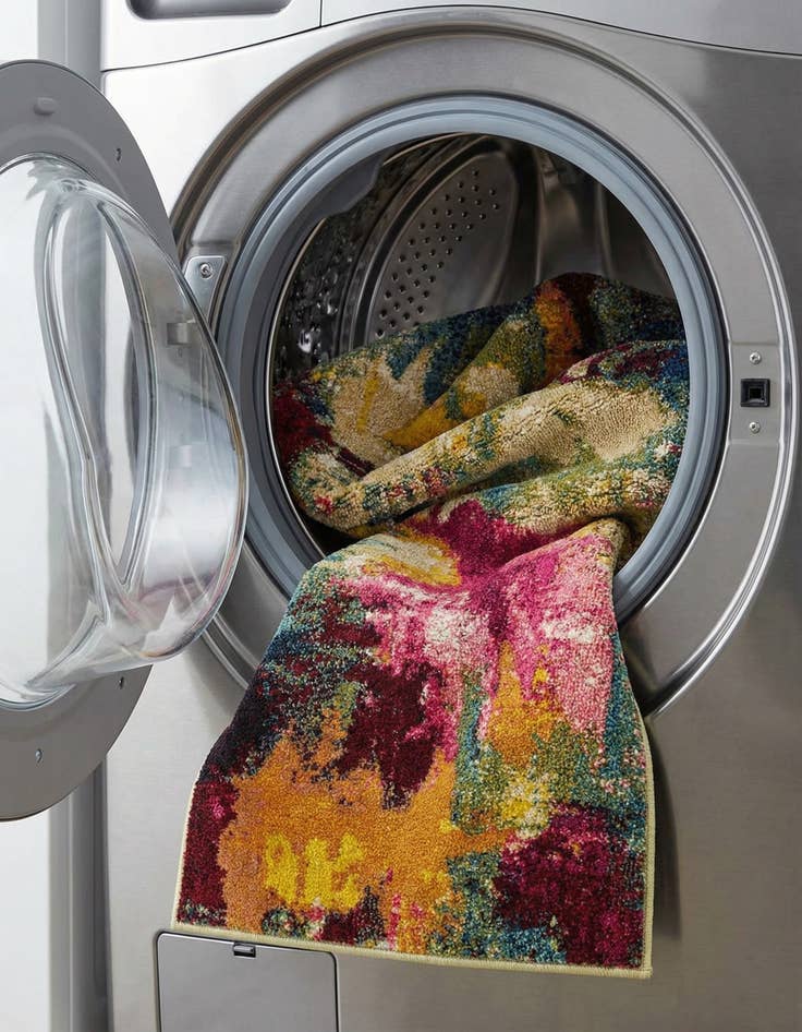 Detail image of  2' 7 x 10'  Washable Hyacinth Runner Rug