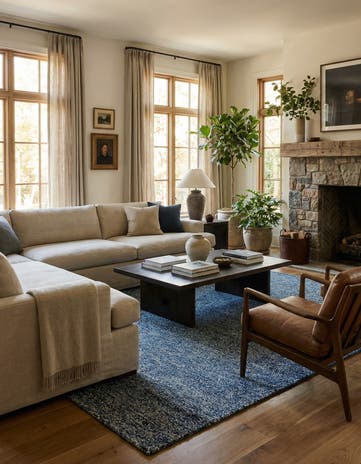 5' 4 x 8' Hand Knotted Darya Wool Rug
