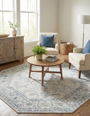 Gray Newport Octagon Rug