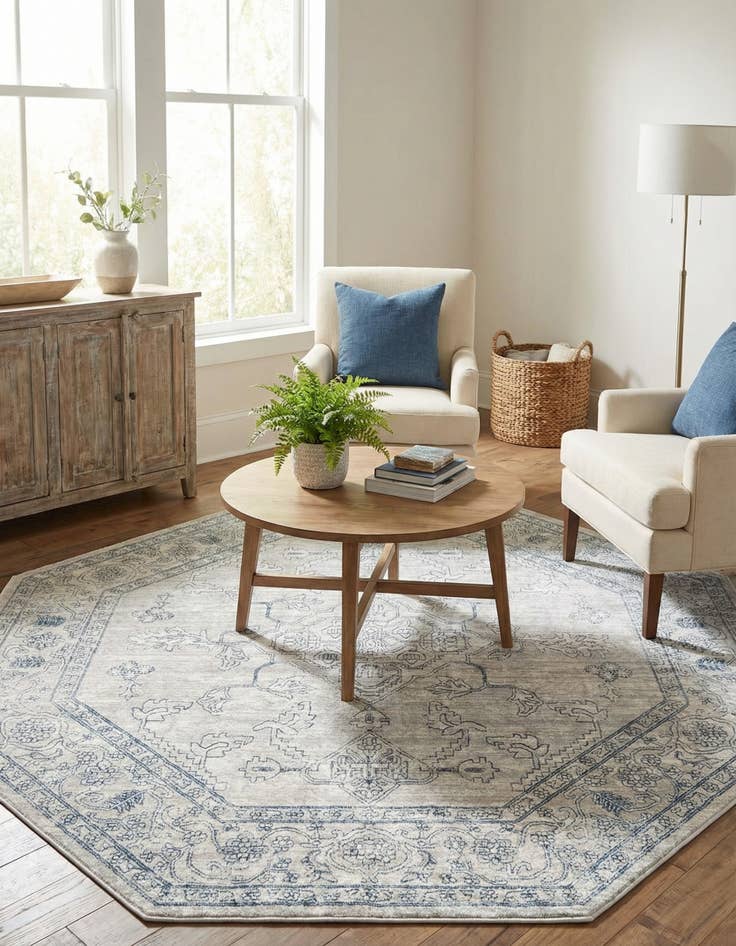 Detail image of 7' x 7' Newport Octagon Rug