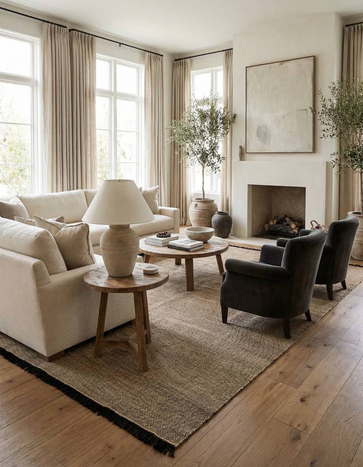 Detail image of  7' x 9' 4  Hand Woven Kilim Modern Wool Rug