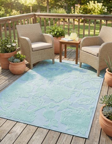 5' 3 x 8' Easy-Clean Aruba Indoor / Outdoor Rug