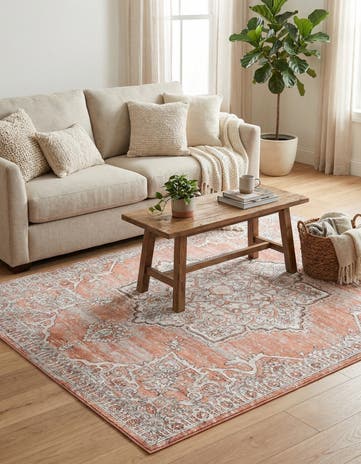 Salmon Pink Nyla Rug