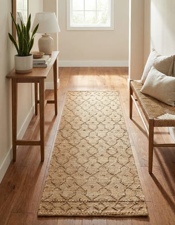 Natural Hand Woven Larsa Jute Runner Rug