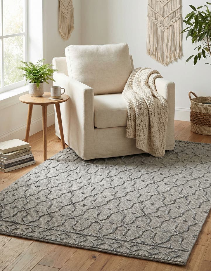 4' 1 x 6' 1 Hand Woven Larsa Jute Rug