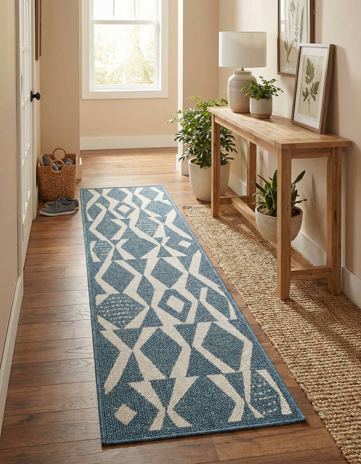 Detail image of  2' x 8'  Washable Baja Indoor / Outdoor Runner Rug