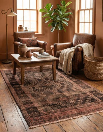 3' 6 x 6' Hand Knotted Balouch Persian Wool Rug