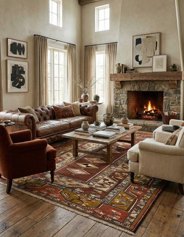 6' 7 x 9' 10 Kasak Rug