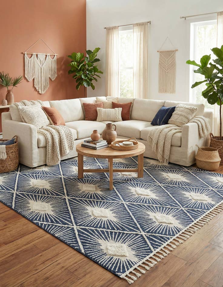 Detail image of 10' x 10' Boho Square Rug