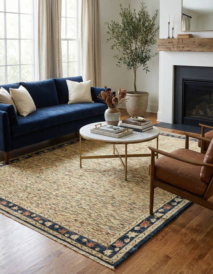 Detail image of 5' 6 x 7' 9  Hand Knotted Darya Rug