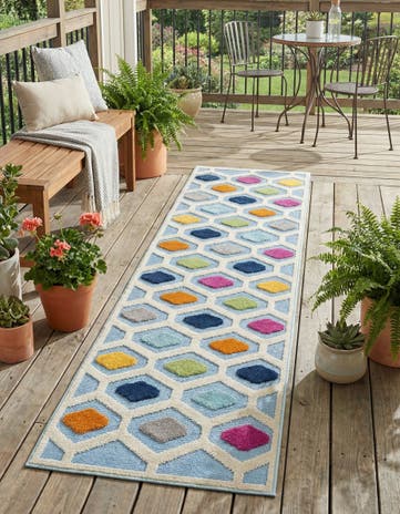 2' x 10' Easy-Clean Aruba Indoor / Outdoor Runner Rug