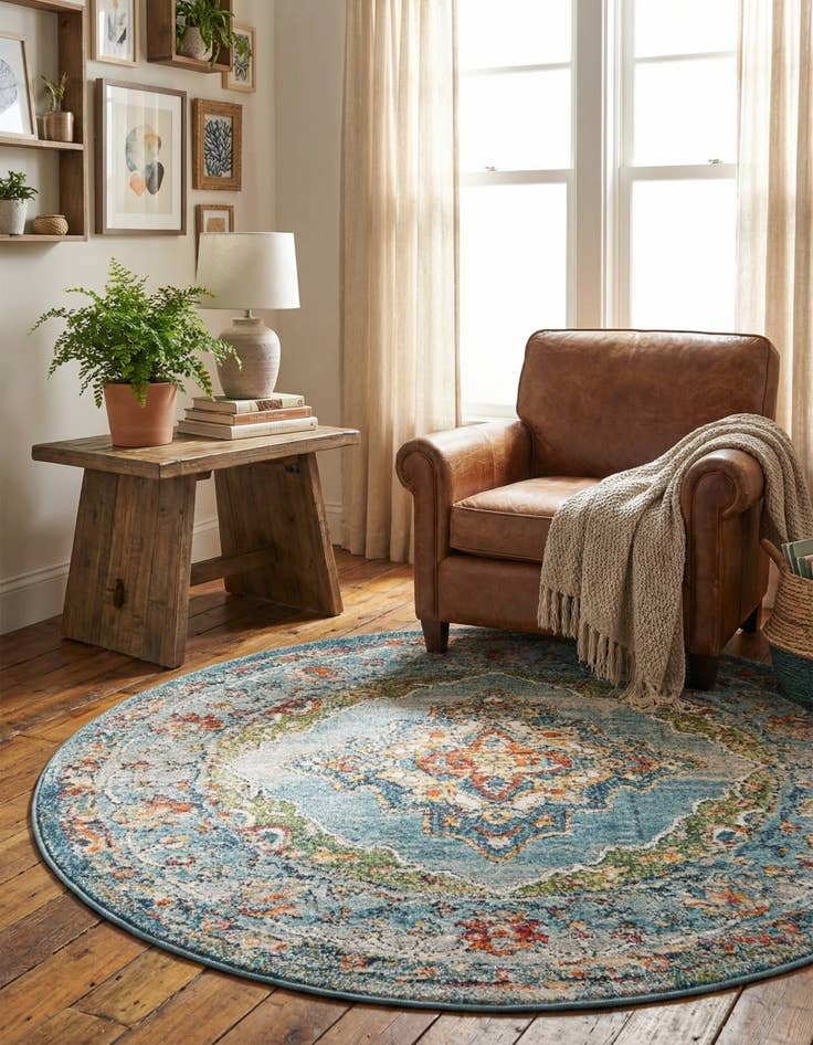 Detail image of  3' 3 x 3' 3 Isabella Round Rug