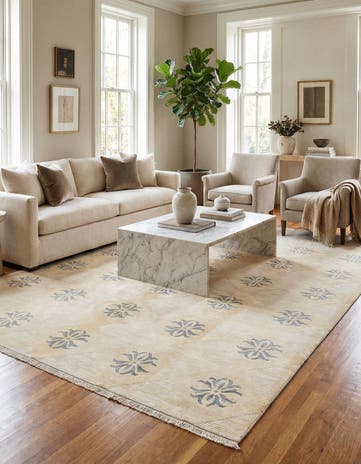 8' 1 x 11' 7 Hand Knotted Darya Wool Rug