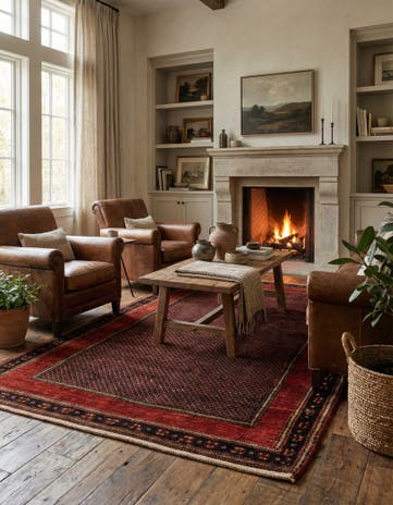 4' x 6' 4 Gabbeh Rug