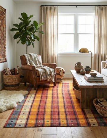 5' 1 x 7' 6 Jajim Wool Rug