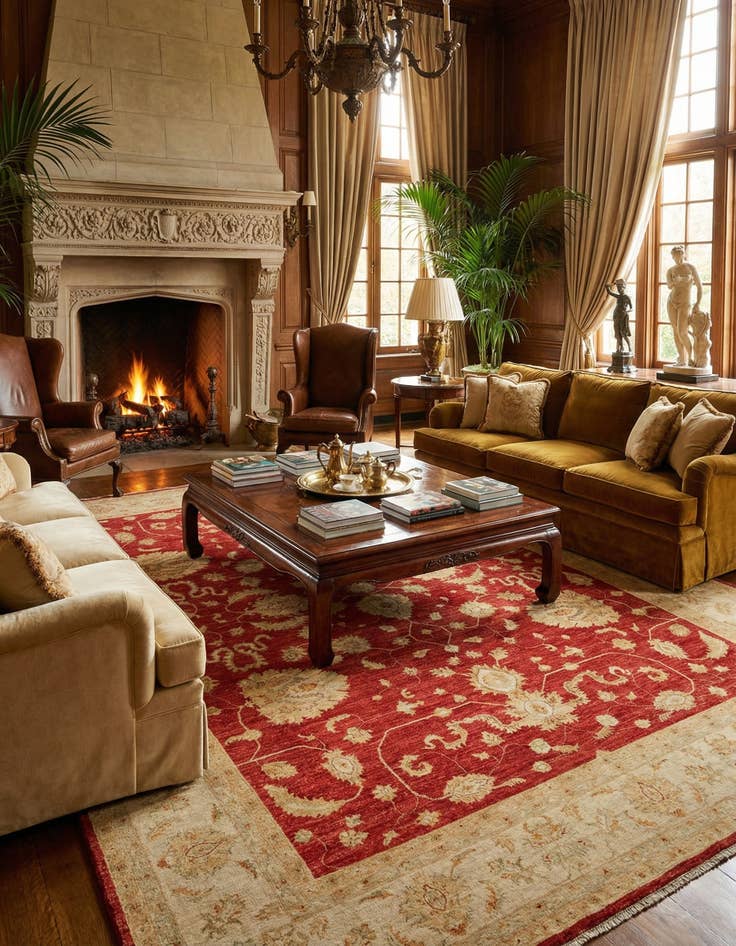 Detail image of 9' 11 x 12' 11 Kaizar Wool Rug