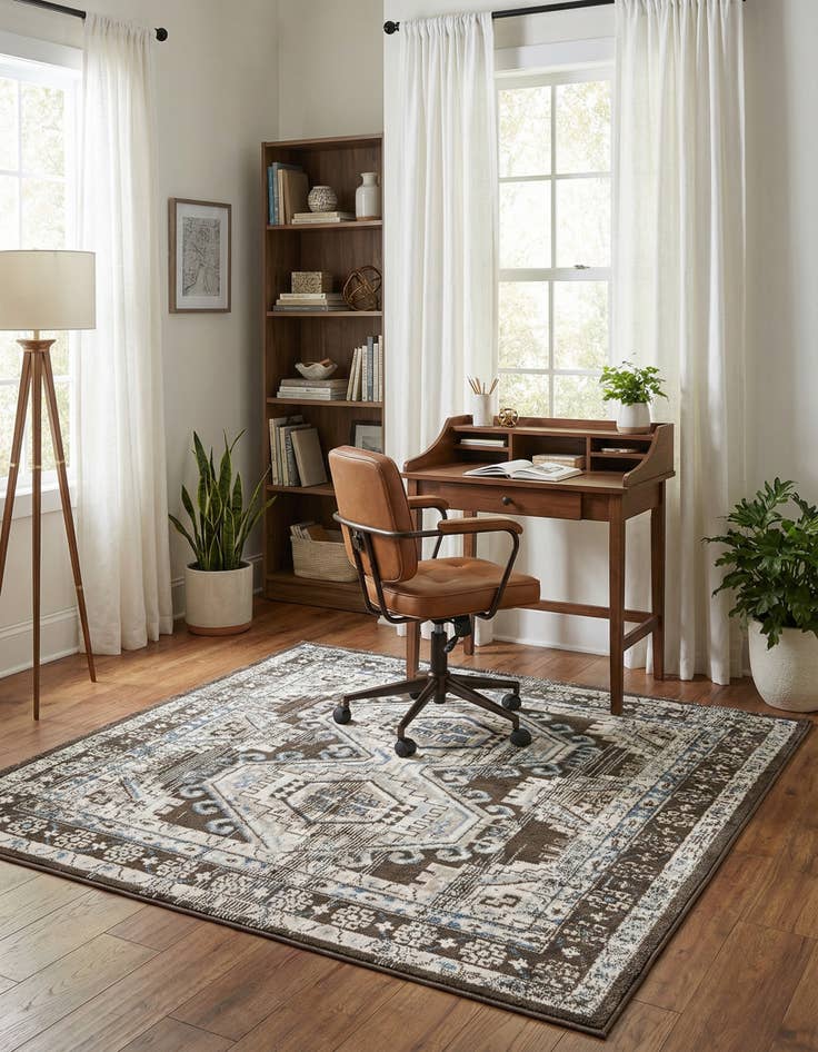 Detail image of 4' x 4' Charlotte Square Rug