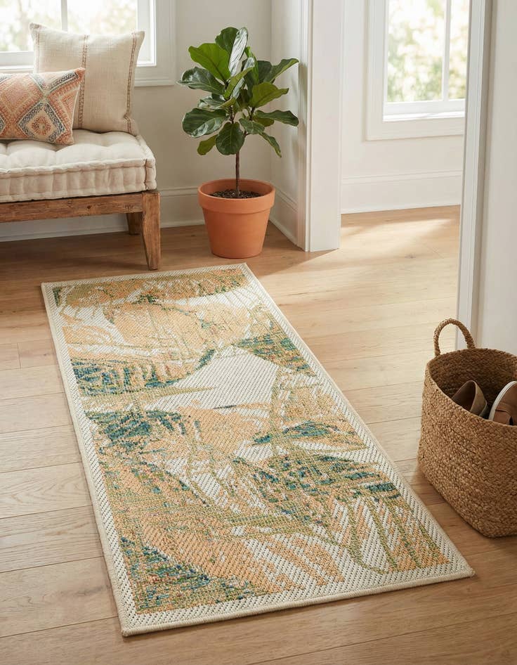 Detail image of  2' x 4'  Washable Baja Indoor / Outdoor Runner Rug
