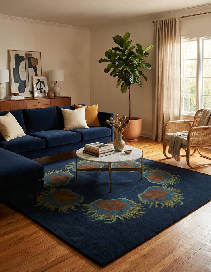 Detail image of 7' 5 x 7' 7 Luna Square Rug