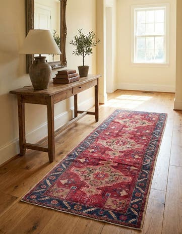 3' 10 x 10' 4 Hand Knotted Koliaei Persian Wool Runner Rug