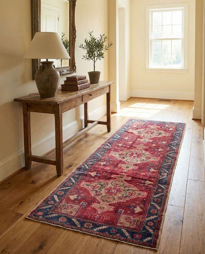3' 10 x 10' 4 Hand Knotted Koliaei Persian Wool Runner Rug