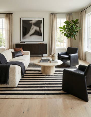 6' 9 x 9' 10 Hand Woven Kilim Modern Wool Rug