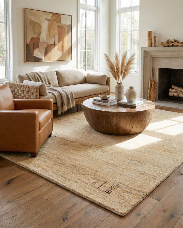 4' 11 x 6' 7 Hand Knotted Kashkuli Gabbeh Persian Wool Rug