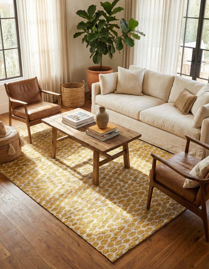 Detail image of 6' x 9' 1  Hand Knotted Moroccan Wool Rug