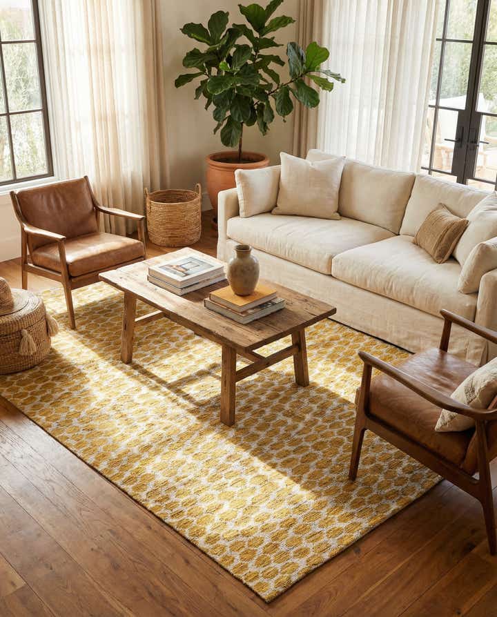 6' x 9' 1 Hand Knotted Moroccan Wool Rug