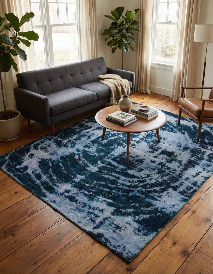 Detail image of 6' 2 x 7' 9  Hand Knotted Ultra Vintage Persian Wool Rug