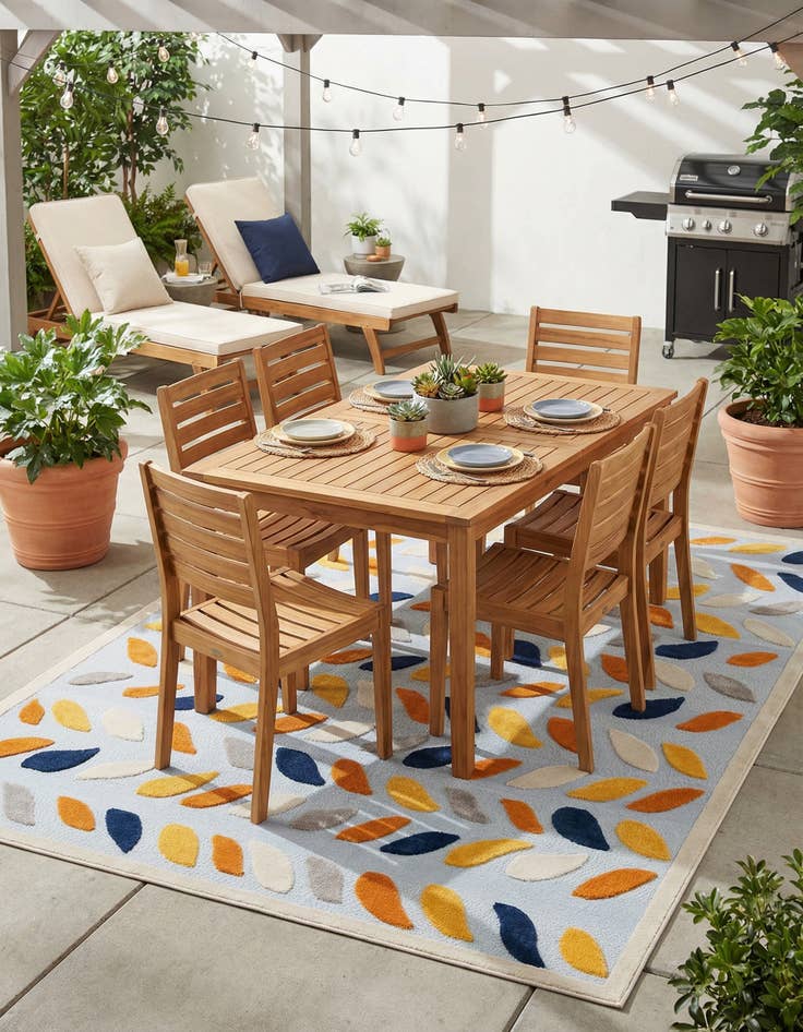 Detail image of 9' x 12'  Washable Aruba Indoor / Outdoor Rug