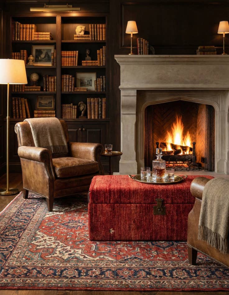 Detail image of 1' 6 x 3'  Hand Knotted Furniture Trunk