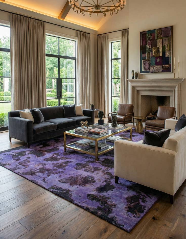 Detail image of 8' 6 x 12'  Hand Knotted Ultra Vintage Persian Wool Rug