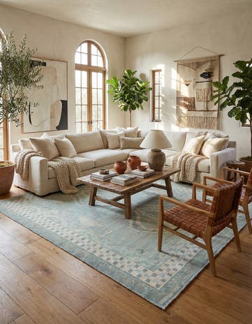 8' 8 x 12' 4 Hand Knotted Moroccan Wool Rug