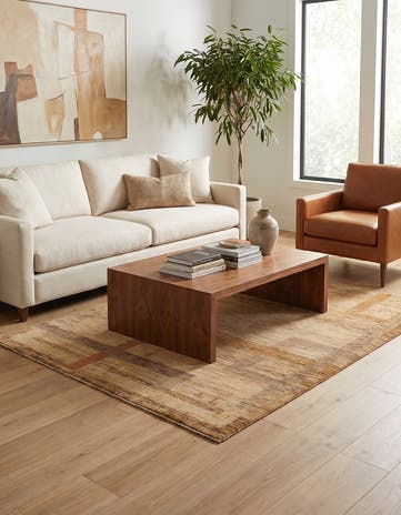 5' x 6' 6 Hand Knotted Modern Ziegler Rug