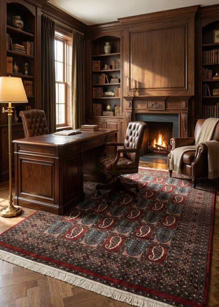 6' x 9' Hand Knotted Bokhara Oriental Wool Rug