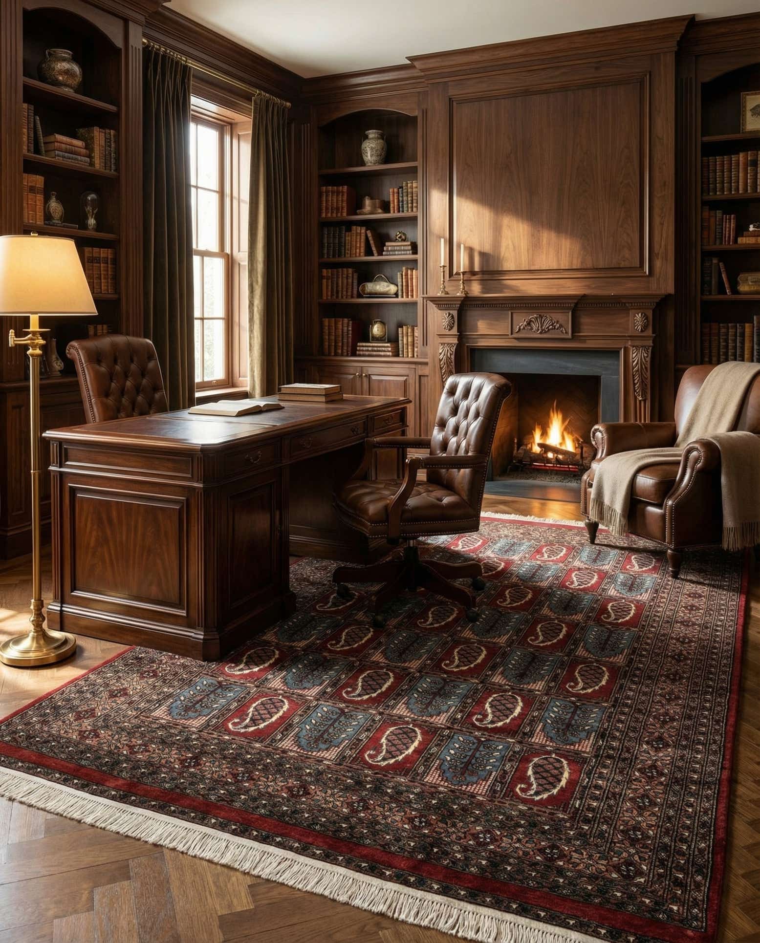 6' x 9' Hand Knotted Bokhara Oriental Wool Rug