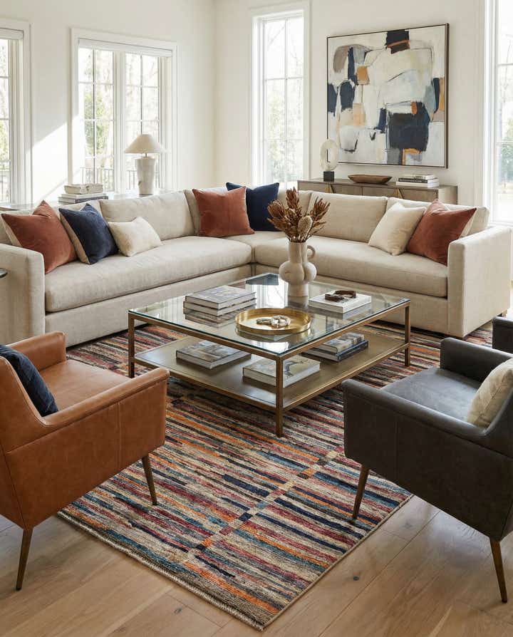 8' 2 x 9' 11 Hand Knotted Darya Wool Rug