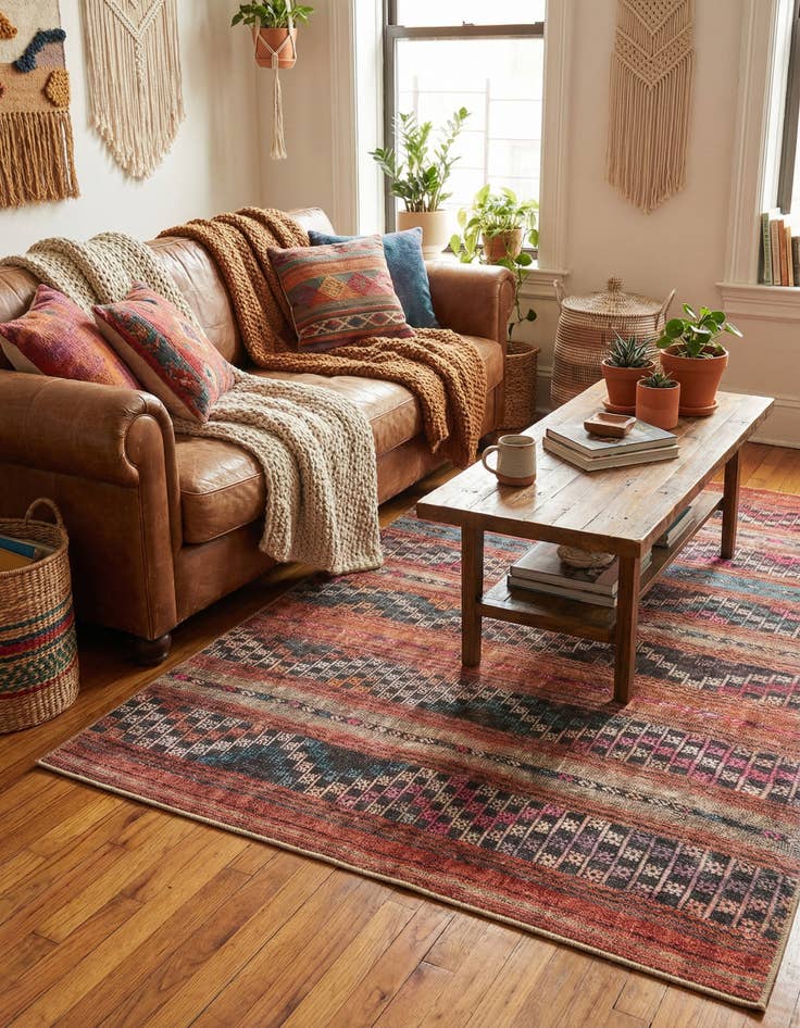 Detail image of 3' 6 x 5' 6 Washable Timeless Rug